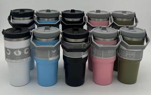 Gobelet isotherme en acier inoxydable 600 ml, tasse de voyage à double paroi, design minimaliste - Product Image 1