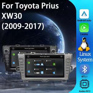 Radio <span class=keywords><strong>para</strong></span> <span class=keywords><strong>Auto</strong></span> con Pantalla IPS de 9 Pulgadas <span class=keywords><strong>para</strong></span> Prius XW30 2009-2013, Sistema Estéreo Multimedia con CarPlay, GPS, MP3 y 1 Año de Garantía - Product Image 2