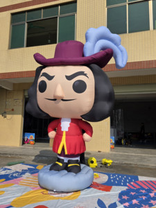 ตุ๊กตาเป่าลมกัปตันฮุค ขนาด 13 ฟุต ทำจากผ้า Oxford 210D กันน้ำ สำหรับงานฮาโลวีน รูปแบบตัวร้าย ใช้สำหรับโฆษณา - Product Image 2