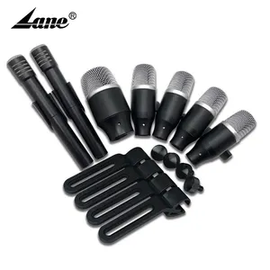 Q904-XLR Lane Produits en gros Kit de microphone à tambour à condensateur d'enregistrement professionnel 7 pièces