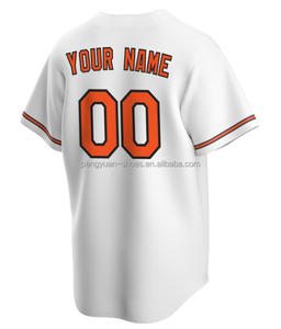 Migliore qualità personalizzabile personalizzato il tuo nome Logo Patch stile squadra Pullover bottone verso il basso ricamato maglia da Baseball - Product Image 5