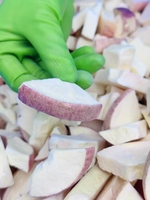 Gefreeze-droogde appelschijfjes 100% natuurlijk, hele appelchips, vacuüm gevriesdroogd, kant-en-klaar, gezonde fruitsnacks