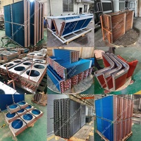 Bobine de condenseur CVC à prix compétitif, tube en cuivre et ailettes en aluminium pour système de réfrigération et d'échange thermique
