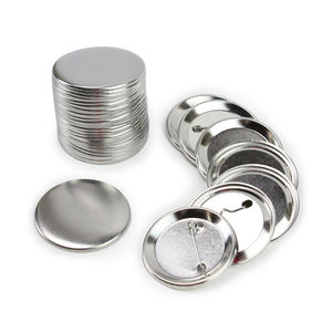 Di buona qualità in metallo distintivo in metallo bottone di latta semplice perno bianco 25mm 38mm 44mm pulsante distintivo Pinback - Product Image 6