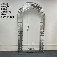 Nouvel Arrivage Arche Florale en Métal Rose Creuse à Cinq Barres, Style Spécial, pour Décoration de Fond de Scène de Mariage