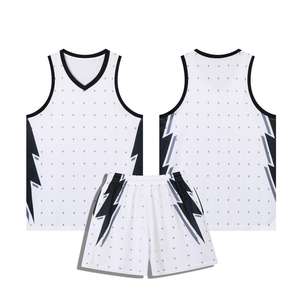 Camiseta de baloncesto Unisex con logotipo personalizado de alta calidad, uniforme de 100% poliéster, suelta, transpirable, impresa, absorbe la humedad rápida - Product Image 3