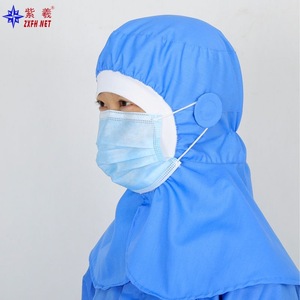 Gorro de trabajo especial para fábrica de alimentos, gorro acanalado que se ajusta al rostro, capa blanca, cubrecabezas protector para talleres de procesamiento - Product Image 2