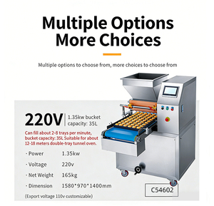 HENITUER C54602 C54604 Commerciële enkelvoudige cakevullingmachine met nauwkeurige hoeveelheidsvulling - Product Image 3