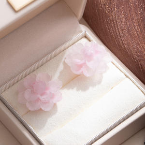 ต่างหูรูปดอกไม้สำหรับผู้หญิงต่างหูดอกไม้แฟชั่นเกาหลีทันสมัยน่ารักวัยรุ่นสาวๆเครื่องประดับสำหรับงานเลี้ยง - Product Image 4