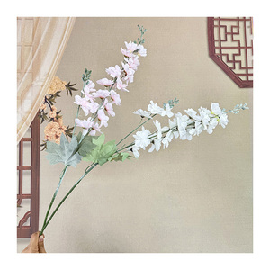 Fleurs artificielles Mei Wei 2 Forks <span class=keywords><strong>Delphinium</strong></span>, décoration de mariage, style frais pour la maison. - Product Image 2