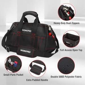 Échantillon gratuit Sac à main d'extérieur Kit de taille-haie de jardin Sac de rangement portable grande capacité pour outils d'électricien - Product Image 5