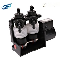 Pompe doseuse compacte à double tête à haut débit avec soufflet de levage par aspiration pour le remplissage de solutions d'électrodéposition