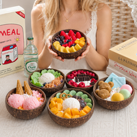 Bougie artisanale en coquille de noix de coco parfumée, en forme de dessert, bol à fruits, bougie en cire de soja pour la décoration intérieure, cadeau de Noël et de fêtes
