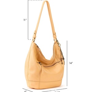 Borsa Hobo da Donna <span class=keywords><strong>MELI</strong></span> in Vera Pelle, Borsa <span class=keywords><strong>a</strong></span> Spalla Casual con Chiusura <span class=keywords><strong>a</strong></span> Cerniera, Impermeabile, Tracolla Regolabile, Grande Capacità, Cotone - Product Image 3
