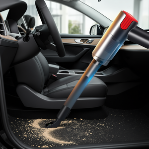 Aspirateur de voiture sans fil, Mini aspirateur portable, chargeur USB, couleur rouge, portable, pour le nettoyage de la voiture, de la maison et du bureau - Product Image 2