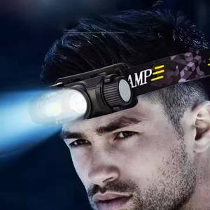 USB <b>Rechargeable</b> LED Headlamp COB LED Dual Light Ultra Bright Clip-On Cap Light Waterproof Portable <b>Head</b> <b>Torch</b> for Camping Fish - Product Image 5