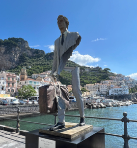 Statue des Voyageurs en bronze personnalisée, sculpture moderne abstraite de figures humaines, art inspiré de Marseille, statue des Voyageurs - Product Image 2