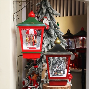 Farol Colgante con Nieve, Faroles de Navidad, Adornos de Santa Claus con Nieve para Decoración Navideña - Product Image 3