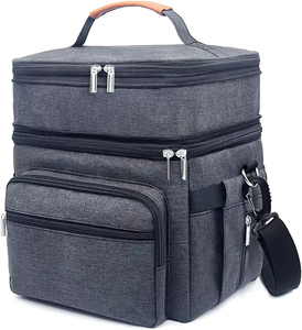 מכירת חיסול! תיק צידנית איכותי במיוחד, עשוי אוקספורד 600D, יוקרתי, אופנתי, עמיד, רך, פרימיום, עמיד למים, בעל ארבע שכבות תרמיות, קל משקל. - Product Image 6