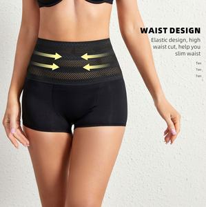 Nouvel arrivage de pantalons corset taille haute respirants et coulissants fermes en satin pour le ventre post-partum avec crochets d'angle pour rivage - Product Image 4