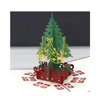 Cartões de natal 3d, cartões de saudações pop up 3d, divertido, original, presentes de férias para natal, personalizado, feliz natal, cartões de agradecimento