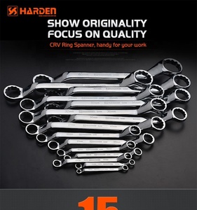 Cứng Cứng Chuyên Nghiệp Thương Mại Đôi Vòng Cờ Lê Kết Hợp Dụng Cụ Tay 6 Điểm Cr-V Vòng Cờ Lê Thiết Lập - Product Image 2