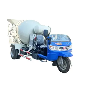 Three-wheeled concrete mixer, Wu zheng car modified cement tank mixing, loading and transportation vehicle