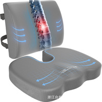 Oreillers en gel à mémoire de forme améliorés coussin de siège en mousse à mémoire de forme pour coccyx douleur coccyx-chaise de bureau coussin de siège de voiture