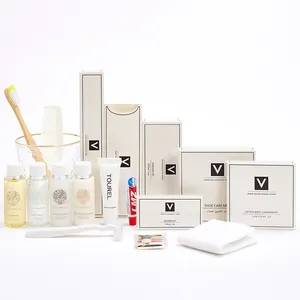 Personalized Custom Eco Friendly Biodegradable Cheap 5 Star Hotel Guest Disposable Toiletries Amenities Set