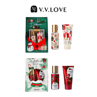 V.V.LOVE Série Noël Eau de Toilette 90ml + Lait Corporel 75ml Coffret Cadeau Parfum Longue Durée