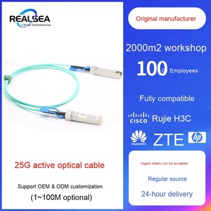 สายเคเบิลออปติก AOC 25G SFP28 แบบซ้อน OM3 100 ม. สำหรับ H3C สำหรับหัวเว่ยสำหรับ <span class=keywords><strong>CISCO</strong></span> สวิตช์ AI การประมวลผลข้อมูล HPC ศูนย์ข้อมูล - Product Image 4