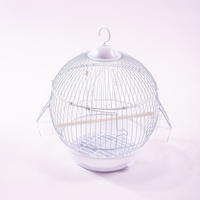 Nouvelle conception de cage à oiseaux en fil métallique pour petits animaux, cage circulaire miniature confortable et adorable pour perroquets et oiseaux