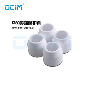 Dụng Cụ Cắt Plasma Phụ Tùng P80 Shield <span class=keywords><strong>Cup</strong></span> TGN02004 Nắp Giữ Vòi Phun Gốm - Product Image 2