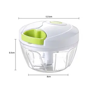 Hot Sale Custom Logo Speedy String Pull Vegetable Meat Chopper, Multifunctional Kitchen Tool Grater Vegetable Cutter Slicer