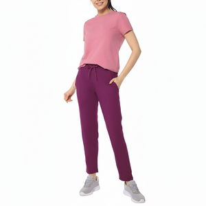 2025 pantalon évasé personnalisé de qualité supérieure deux pièces ensemble femmes vêtements pantalon évasé pour femmes respirant Streetwear - Product Image 1