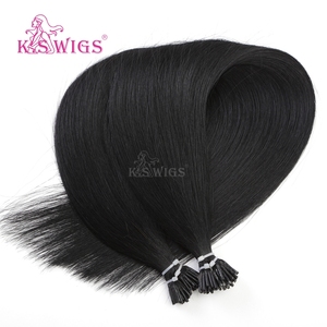 Extensions de cheveux K.SWIGS I-Tip, 100% cheveux humains vierges, micro-perles, sans colle, installation facile, lisses et naturelles, vente en gros. - Product Image 4