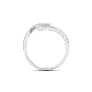 Bague de luxe plaquée or 10 carats avec diamants ovales et ronds de 0,50 carat cultivés en laboratoire pour femme, cadeau de fiançailles et de mariage - Product Image 2