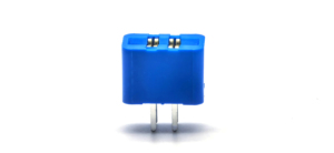 ขั้วต่อสล็อตบัส805 DIN ขั้วต่อทองแดงชุบทอง1U "180แบบจุ่ม PC4.8วัสดุ PBT H12.0mm 3.96*5.08สีฟ้า4P PCB - Product Image 6