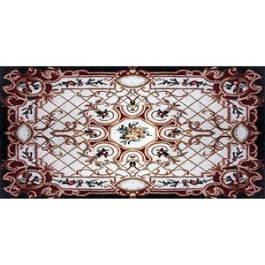 Médaillon en mosaïque <span class=keywords><strong>de</strong></span> marbre personnalisé entièrement fabriqué à la main <span class=keywords><strong>pierre</strong></span> mosaïque médaillon tapis parquet pour hôtel hall décoration <span class=keywords><strong>de</strong></span> sol - Product Image 2