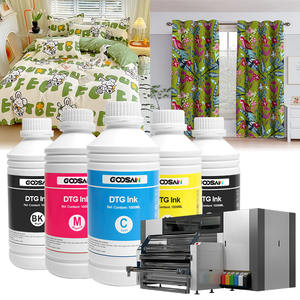 Encre d'impression textile Goosam 9 couleurs pour imprimante DTG, compatible avec les têtes d'impression Brother, Kyocera, <span class=keywords><strong>Fujifilm</strong></span>, Starfire, Ricoh Gen5 et Gen6 - Product Image 1