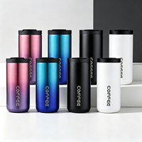 Tasses à café à double paroi en acier inoxydable de 12oz 350ml tasse à café isolée tasse à café sous vide tasse à eau
