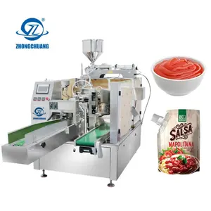 Shampoo Packing Premade Bag Pouch Doypack Filling And Sealing Honey Soap Liquid Milk Oil Bags Tomato Paste Packaging Machine