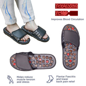 リフレクソロジー フットマッサージツール 鍼灸マッサージスリッパ ストレスや足底筋膜炎の緩和に - Product Image 3