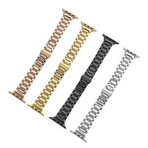 <span class=keywords><strong>Bracelet</strong></span> de <span class=keywords><strong>montre</strong></span> élégant en acier inoxydable avec fermoir déployant pour femmes, 20 mm 22 mm, <span class=keywords><strong>bracelet</strong></span> de <span class=keywords><strong>montre</strong></span> intelligente en métal pour Apple Watch 1 2 3 4 5 6 7 - Product Image 1