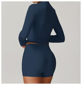 RUIQUWIN transpirable sin costuras Yoga Crop Top de moda elegante ecológico al aire libre gimnasio Top para mujeres - Product Image 4