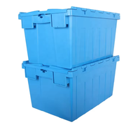 Grandes caisses de distribution logistique pliables et empilables en polypropylène, conteneurs de stockage pour déménagement, caisses à légumes emboîtables