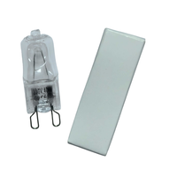 Ampoule halogène G9 220V, mini ampoule en verre transparent pour four et lustre, 40W, utilisation extérieure, alimentation électrique CA
