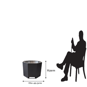 Fournitures de jardin, foyers sans fumée réglables en hauteur pour l'intérieur et l'extérieur, petits grils BBQ - Product Image 4