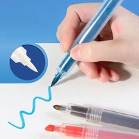 Stylos marqueurs en plastique vides rechargeables transparents pour les peintures à l'encre à base d'huile et d'eau