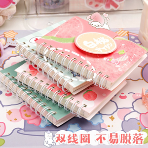 Xách Tay A7 Máy Tính Xách Tay Dễ Thương Phim Hoạt Hình Cuộn Dây Thiết Kế Cho Velcro Khóa Túi Xoắn Ốc Ràng Buộc Giấy Trường Cuộc Sống Trang Nhỏ Văn Phòng Phẩm Su - Product Image 4